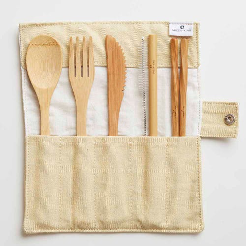 Travel Cutlery  Fork + Spoon Set with case – Li'lFinchBoutique