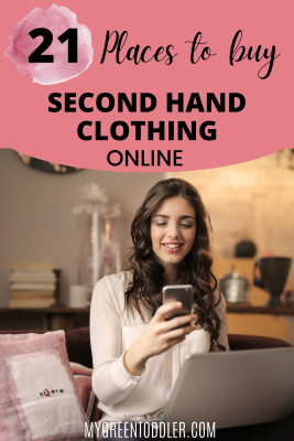 Second hand clothes online Pinterest pin