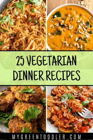 Vegetarian dinner recipes pin