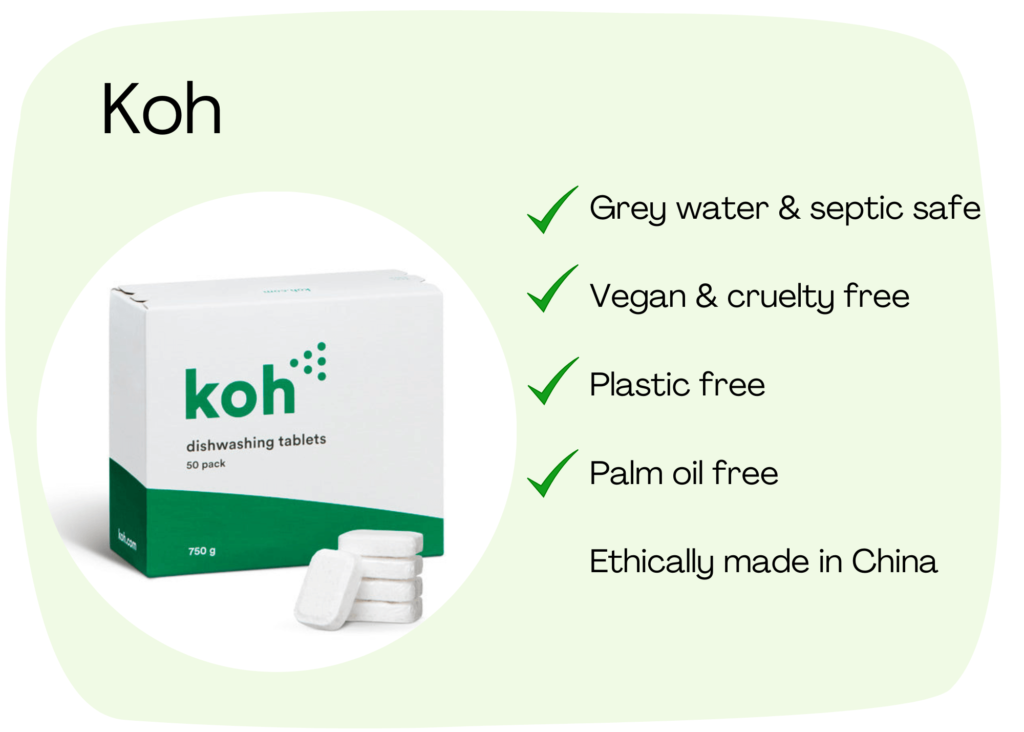 Koh dishwasher tablets features